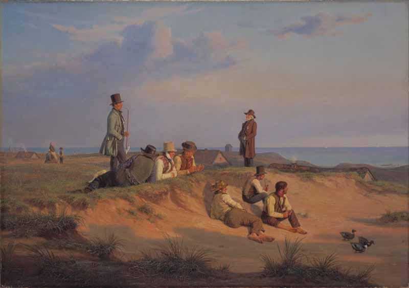 martinus rorbye Men of Skagen a summer evening in fair wheather Germany oil painting art